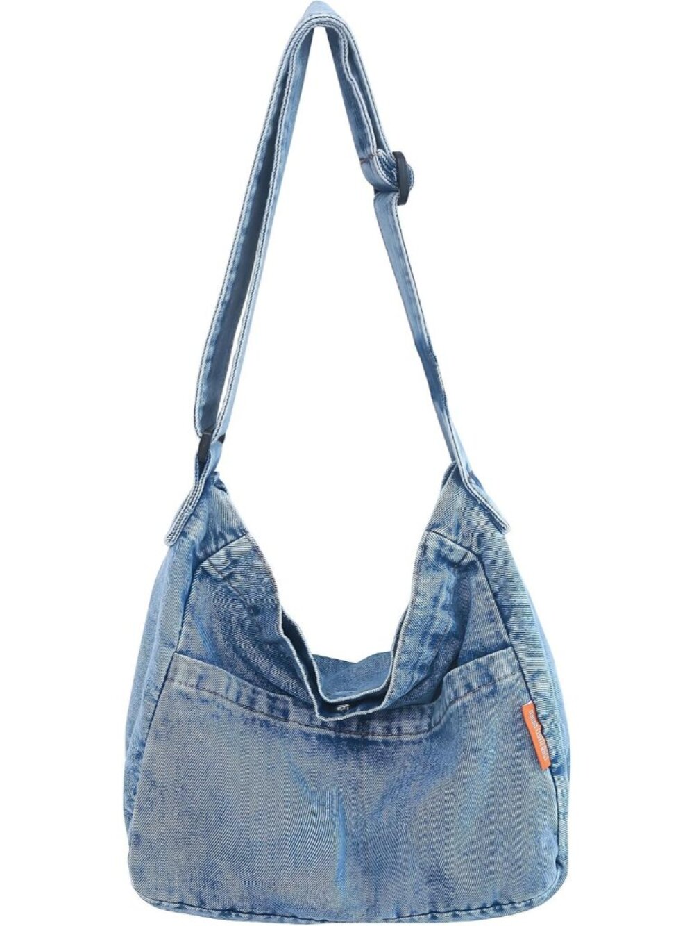 Denim Hobo Bag for Women Jean Crossbody Purse Blue Casual Tote